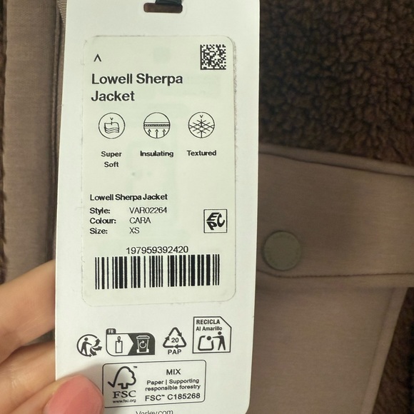 NWT Varley Lowell Sherpa Jacket - Picture 5 of 5